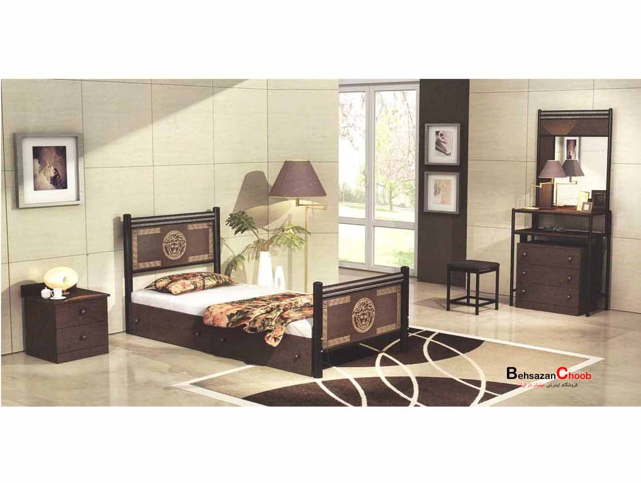 تخت تک نفره فلزی ورساچه T 430